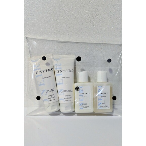Other - Vegan Oneiro Sunchasers Travel Set Body Milk, Body Wash & Shampoo + Conditioner